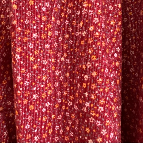 DÔEN Mountain Dress in Burgundy California Wildflower - Picture 9 of 11